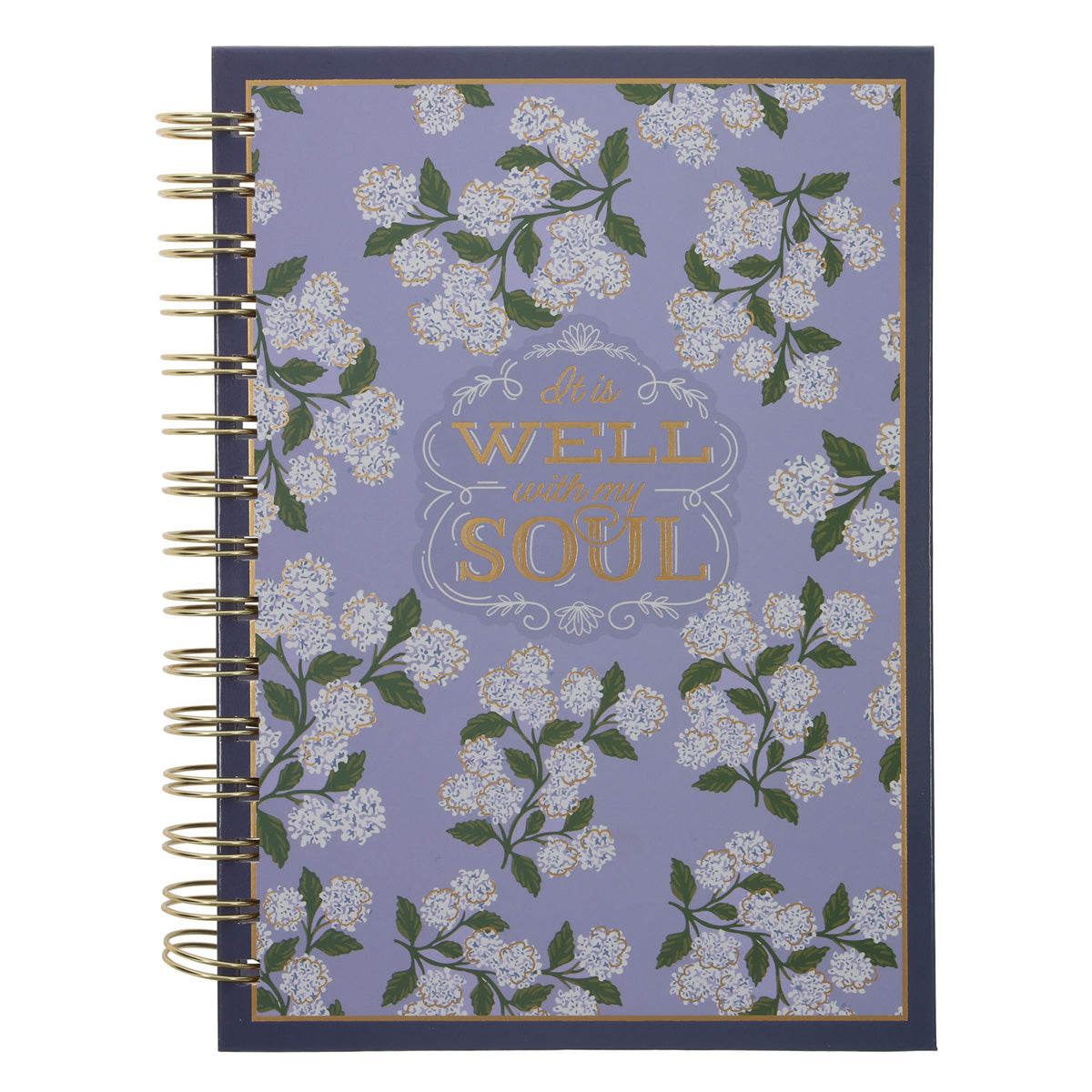 It Is Well with My Soul Lavender Hardcover Wirebound Journal