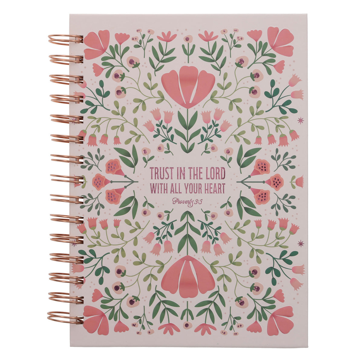 Trust in the Lord with All Your Heart Hardcover Wirebound Journal