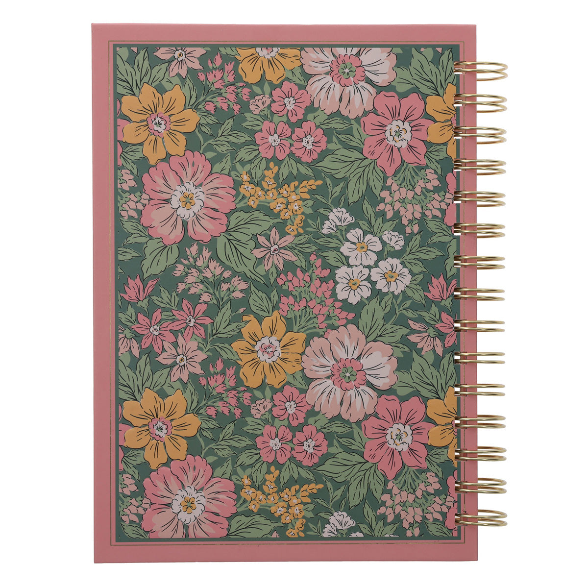 I Know the Plans Floral Hardcover Wirebound Journal