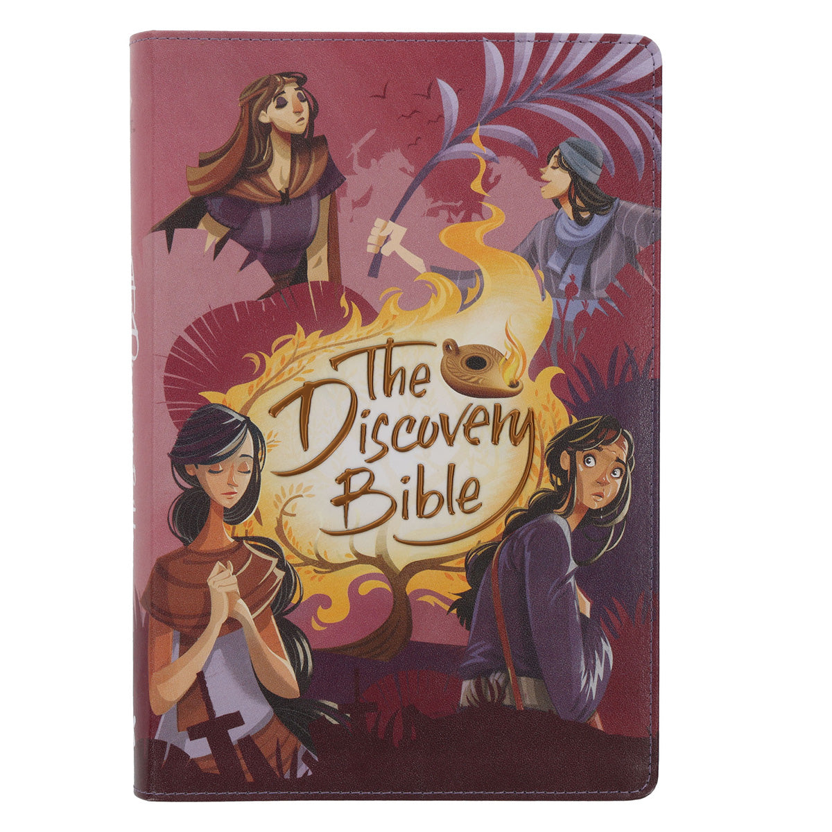 NLT Pink Faux Leather The Discovery Bible with Indexing Tabs