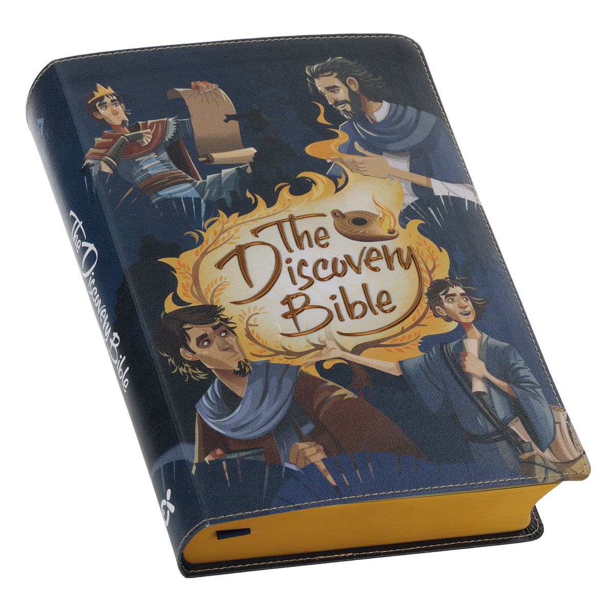 NLT Blue Faux Leather The Discovery Bible with Indexing Tabs