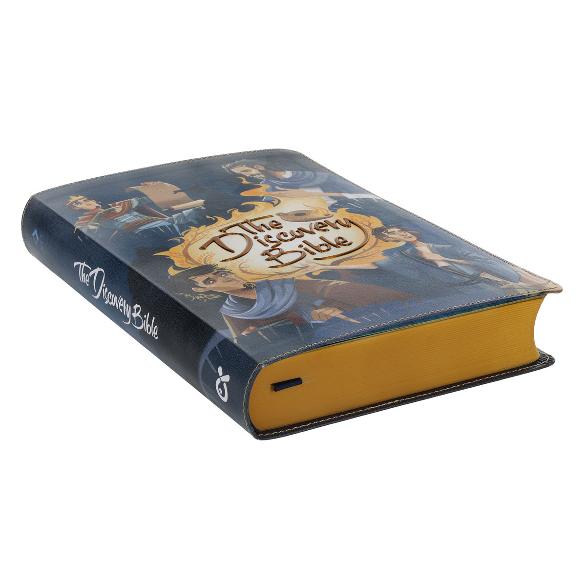 NLT Blue Faux Leather The Discovery Bible with Indexing Tabs