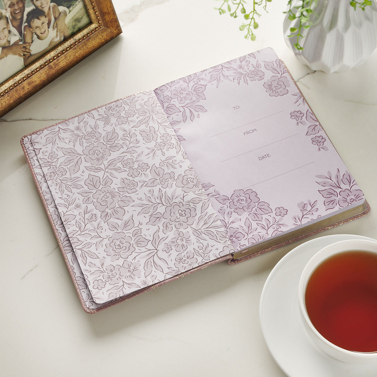 Be Still and Know Pink Faux Leather Journal