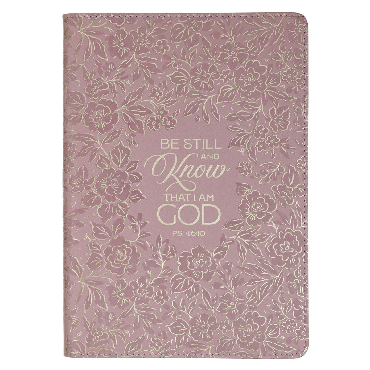 Be Still and Know Pink Faux Leather Journal