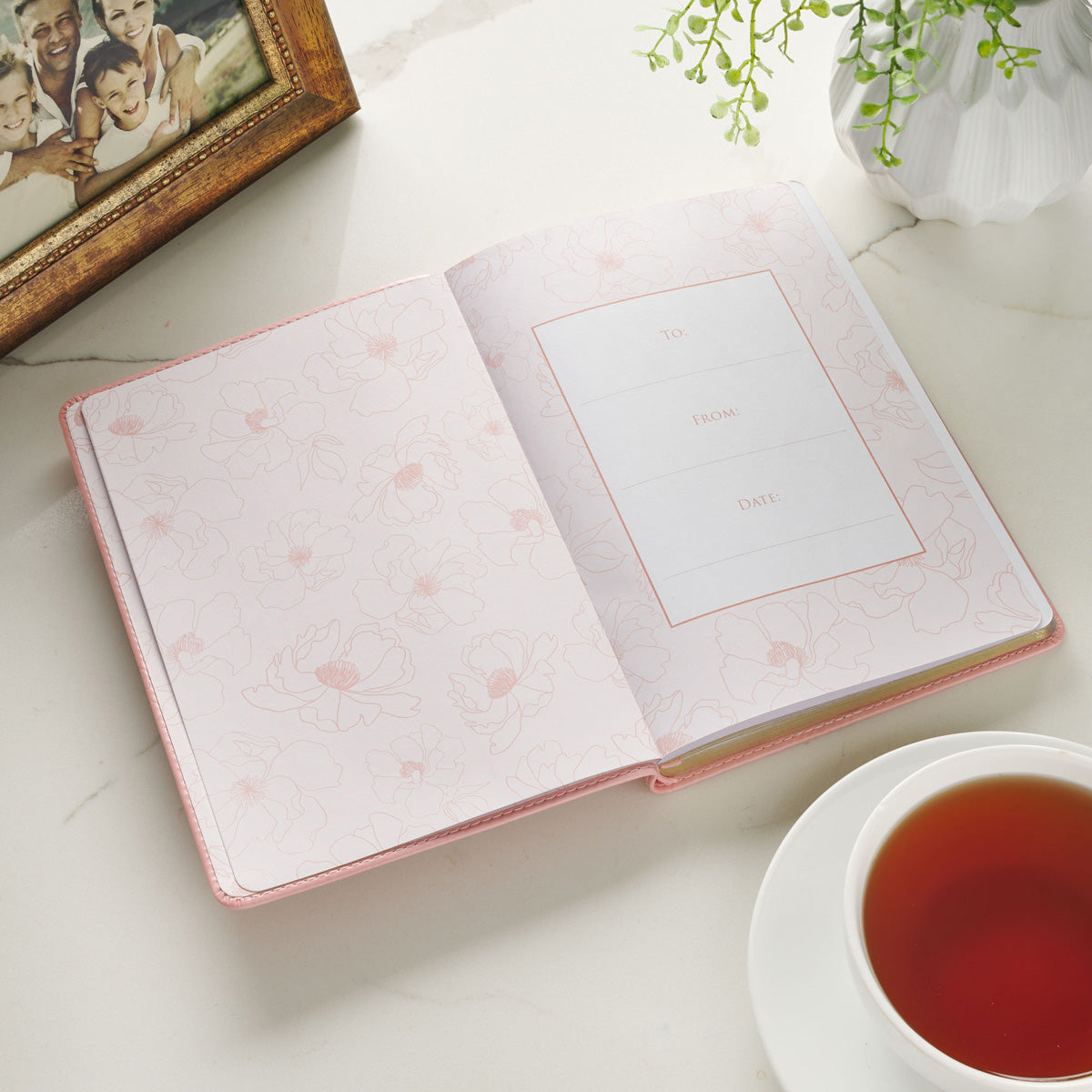 Amazing Grace Pink Faux Leather Journal