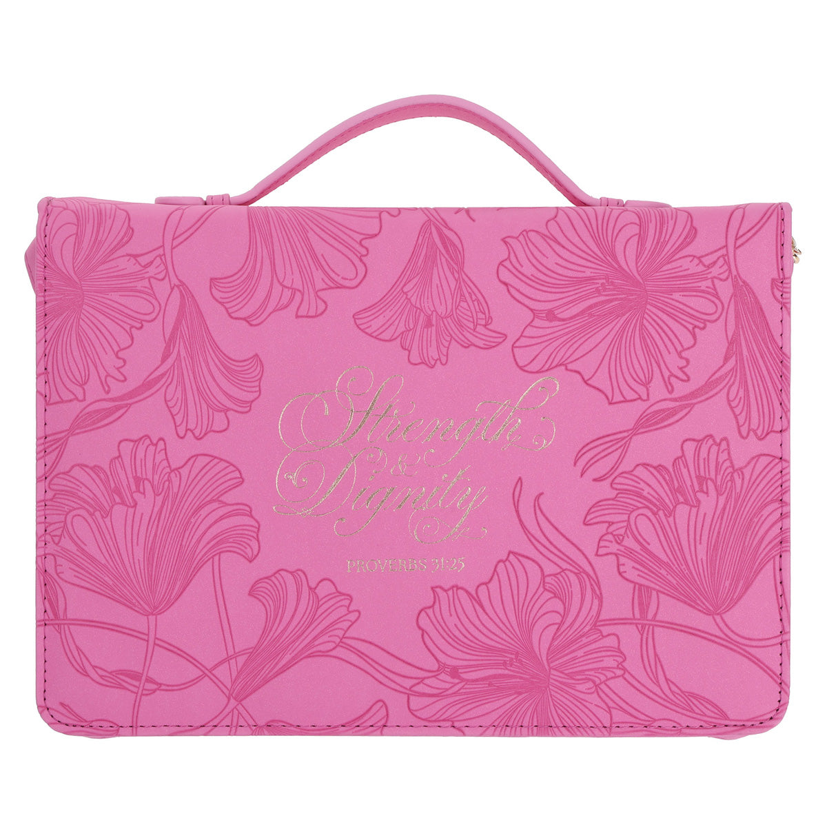 Strength and Dignity Faux Leather Bible Bag