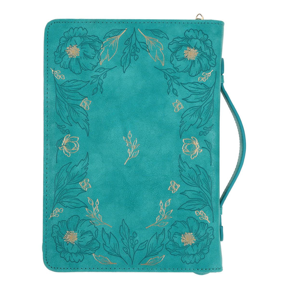 I Can Do All Things Through Christ Teal Faux Leather Bible Bag