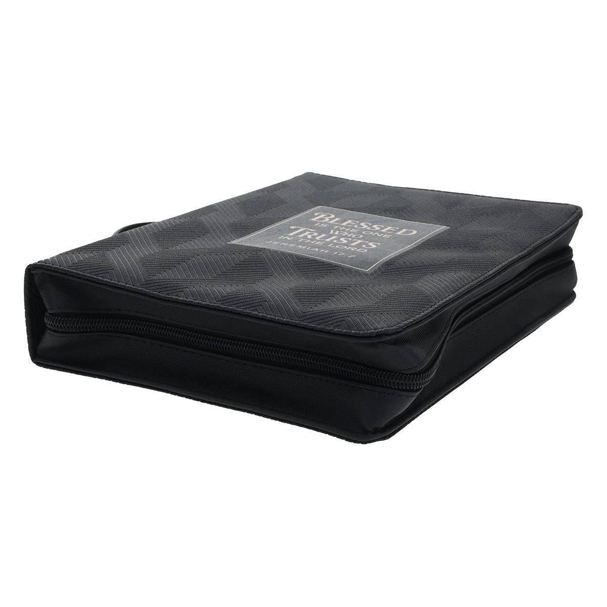 Blessed Is the One Who Trusts in the Lord Faux Leather Bible Bag