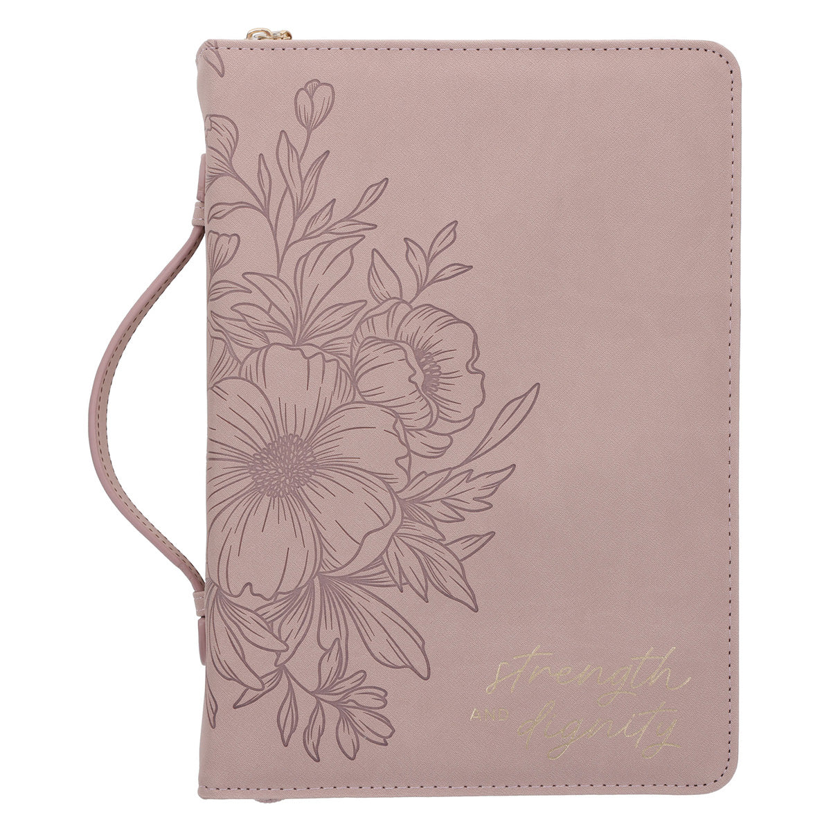 Strength and Dignity Faux Leather Bible Bag