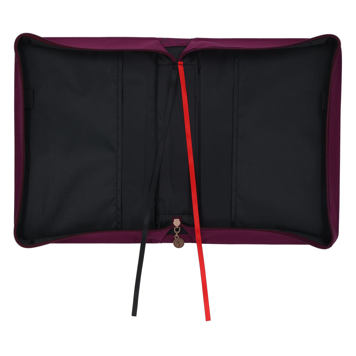 Trust in the Lord with All Your Heart Burgundy Faux Leather Bible Bag