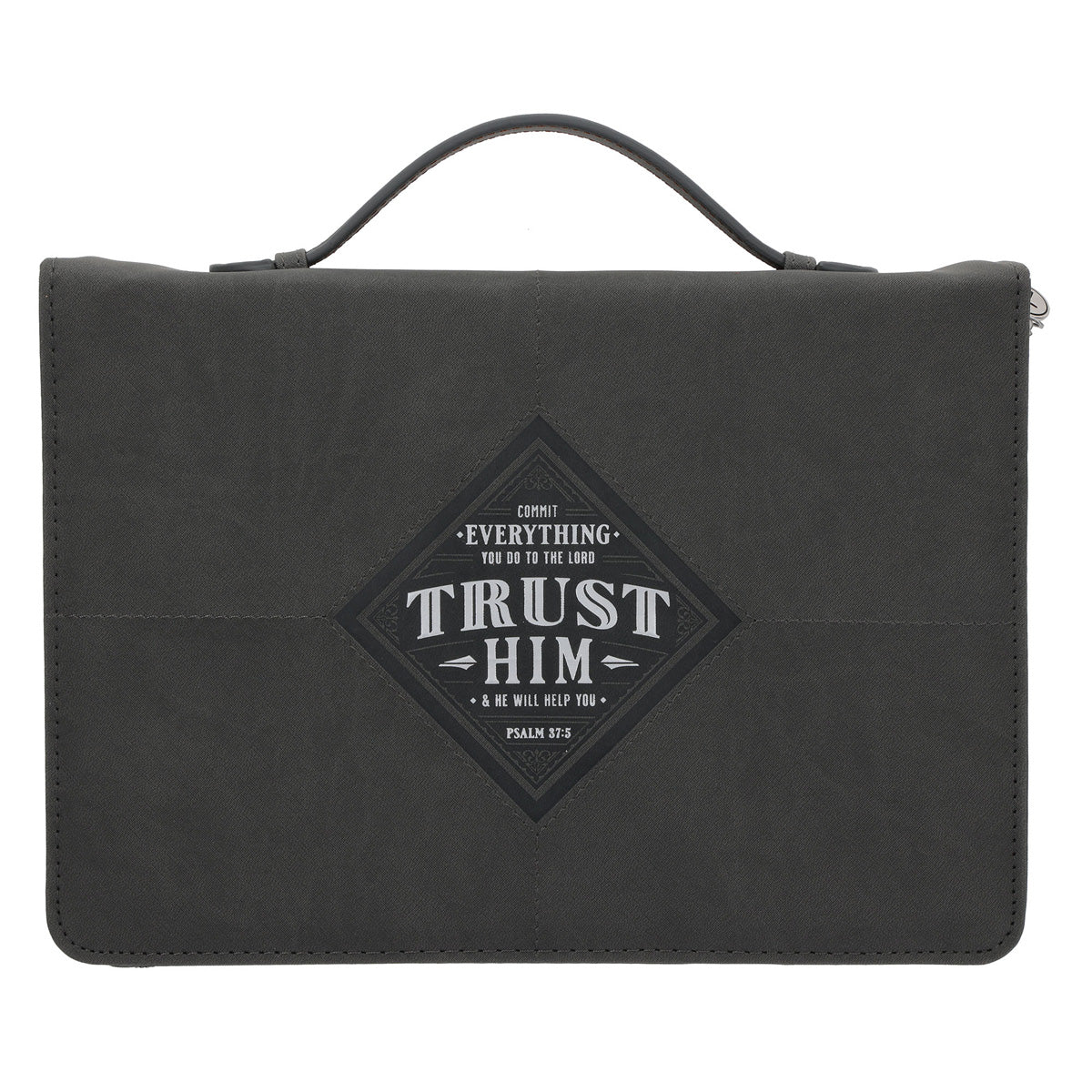 Commit Everything You Do to the Lord, Trust Him Faux Leather Bible Bag