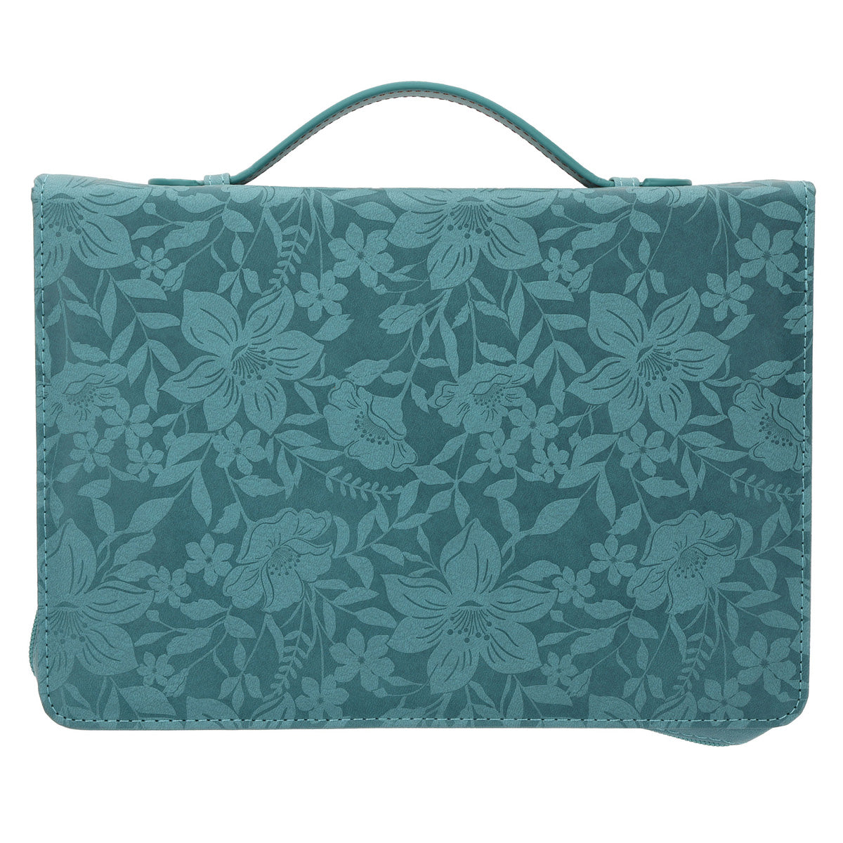 Hope and a Future Teal Faux Leather Bible Bag
