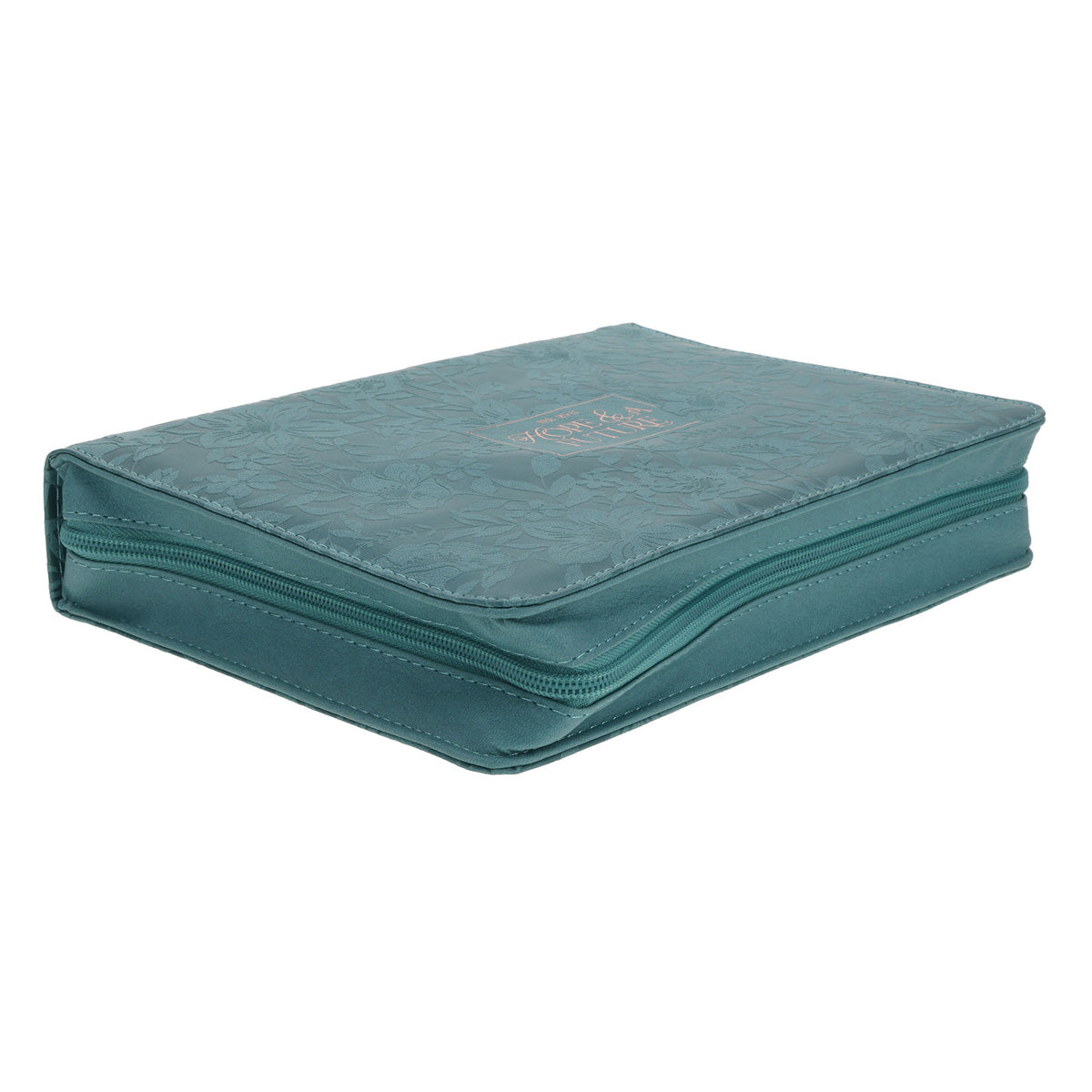 Hope and a Future Teal Faux Leather Bible Bag