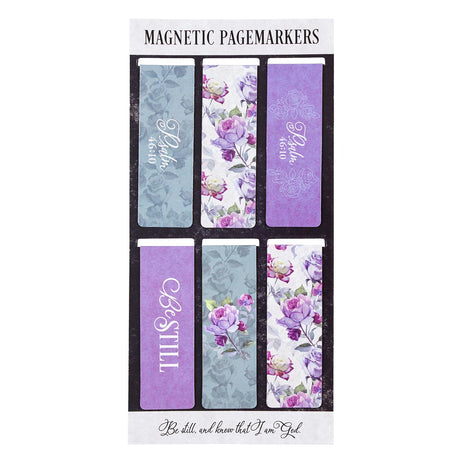 Be Still And Know That I Am God Magnetic Bookmarks Set Of 6 - Psalm 46:10