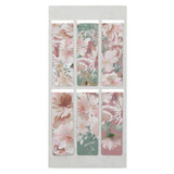 Foiled Floral Six-Piece Magnetic Bookmark Set
