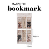 Puppies Six-Piece Magnetic Bookmark Set
