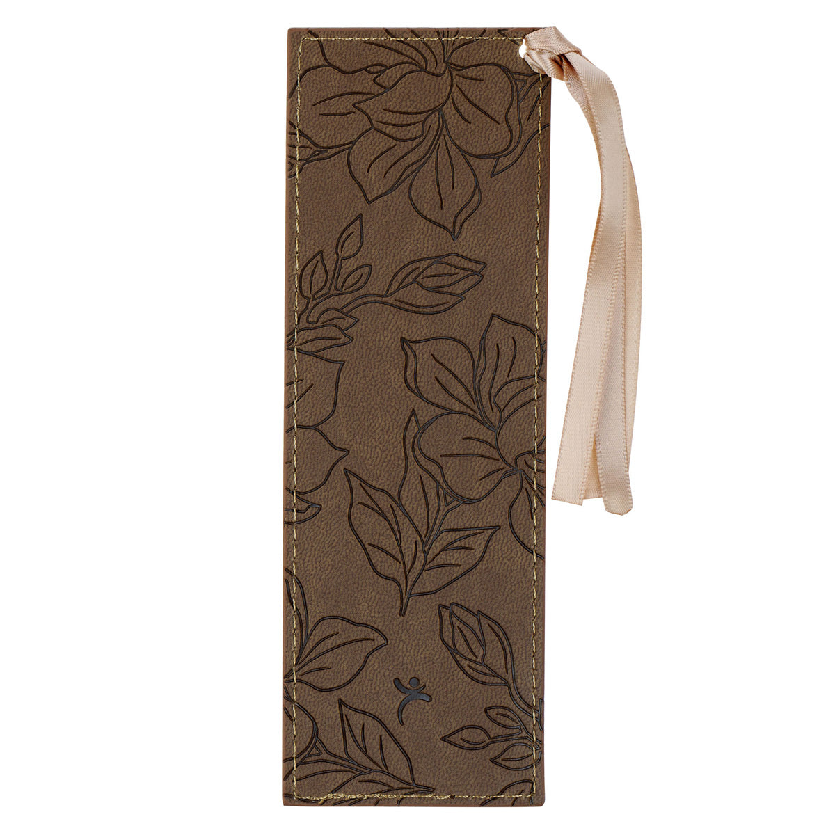 God Works Together All Things For Good Brown Faux Leather Bookmark