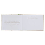 Love Floral Faux Leather Guest Book