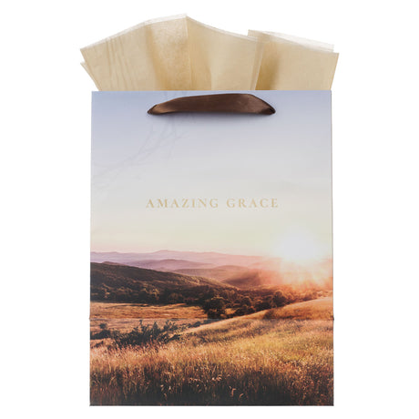 Amazing Grace Crown of Thorns Portrait Gift Bag with Gift Tag
