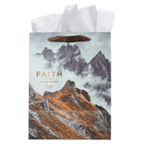 Faith Can Move Mountains Portrait Gift Bag with Gift Tag