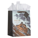 Faith Can Move Mountains Portrait Gift Bag with Gift Tag