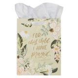 For This Child I Have Prayed Medium Gift Bag with Gift Tag