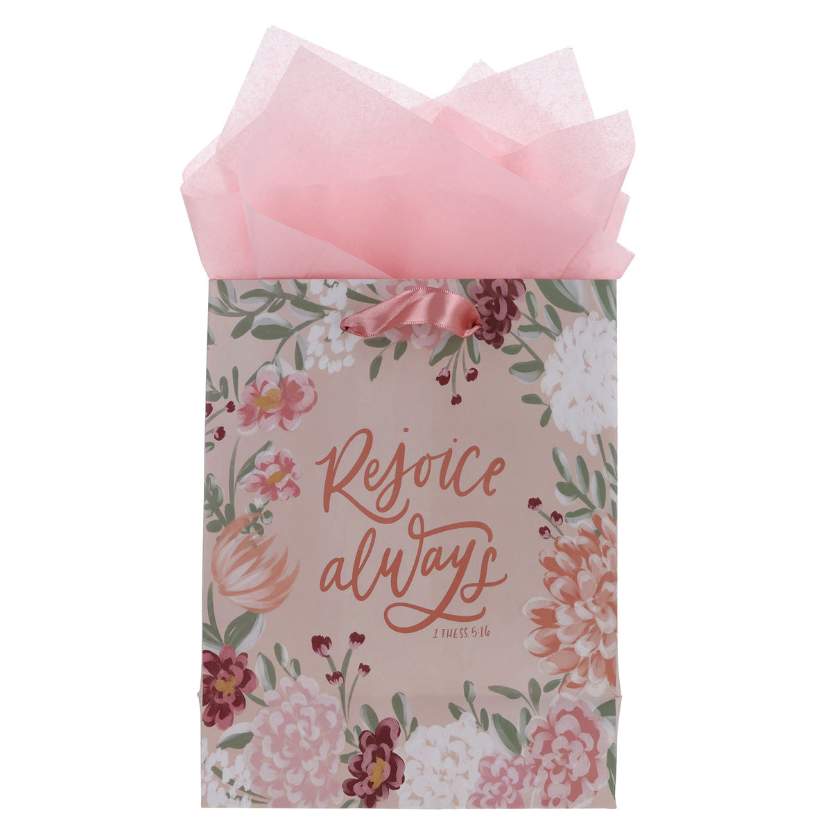 Rejoice Always Medium Gift Bag with Gift Tag