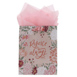 Rejoice Always Medium Gift Bag with Gift Tag