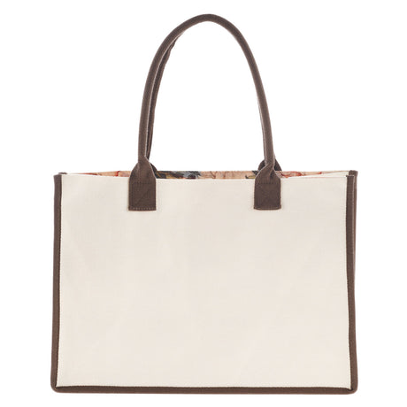 Be Strong and Courageous Cream Cotton Canvas Tote Bag