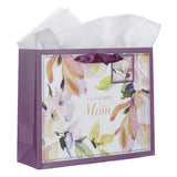 I Love You Mom Landscape Gift Bag with Gift Tag