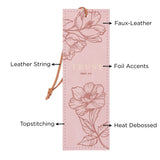 Trust Pink Faux Leather Bookmark