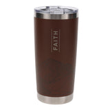 Faith Mountains Brown Stainless Steel Travel Mug