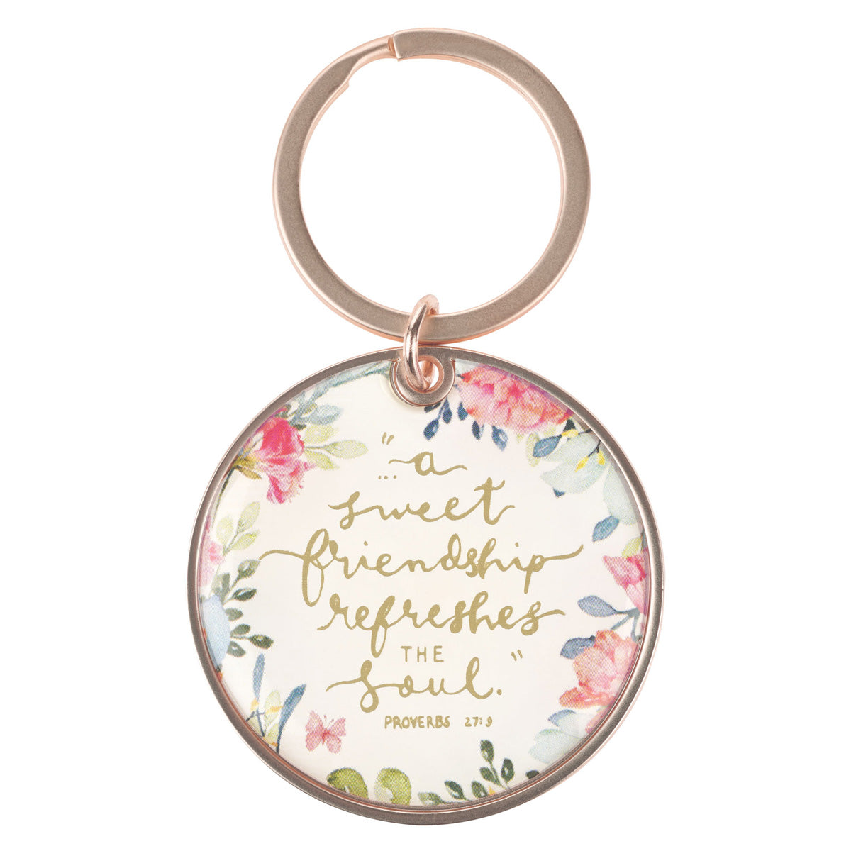 A Sweet Friendship Refreshes the Soul Metal Key Ring