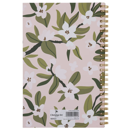 I Can Do Everything Through Christ Who Gives Me Strength Wirebound Notebook