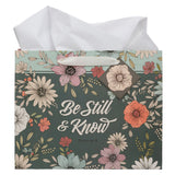 Be Still and Know Teal Landscape Gift Bag with Gift Tag