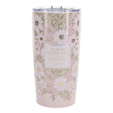 May the Lord Bless You and Keep You Pink Floral Stainless Steel Travel Mug