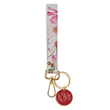 Love Faux Leather Wristlet Keychain with Charm