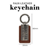 Stand Firm in the Faith Faux Leather Keychain