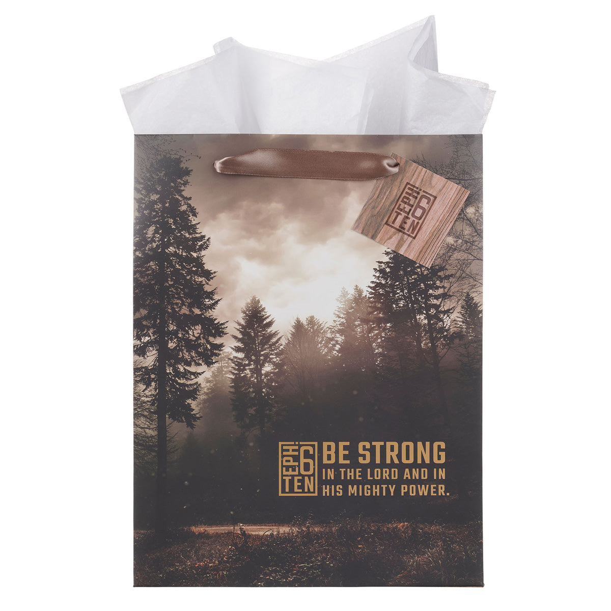 Be Strong Portrait Gift Bag with Gift Tag