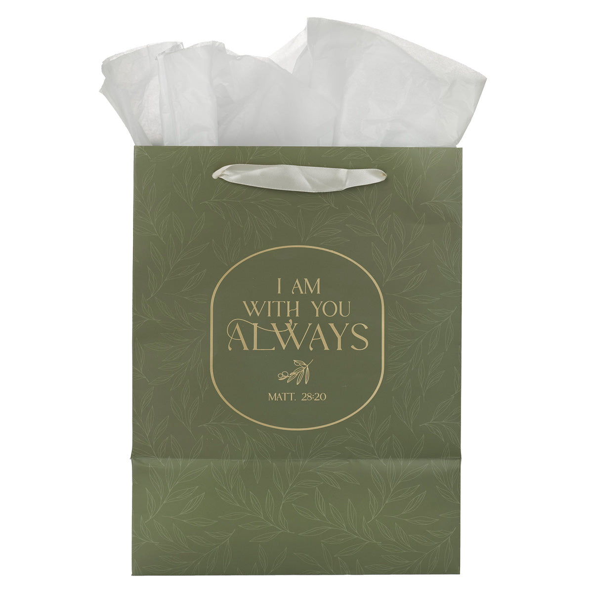 I Am with You Always Portrait Gift Bag with Gift Tag
