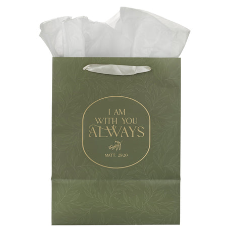 I Am with You Always Portrait Gift Bag with Gift Tag