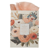 Be Joyful in Hope, Patient in Affliction Portrait Gift Bag with Gift Tag