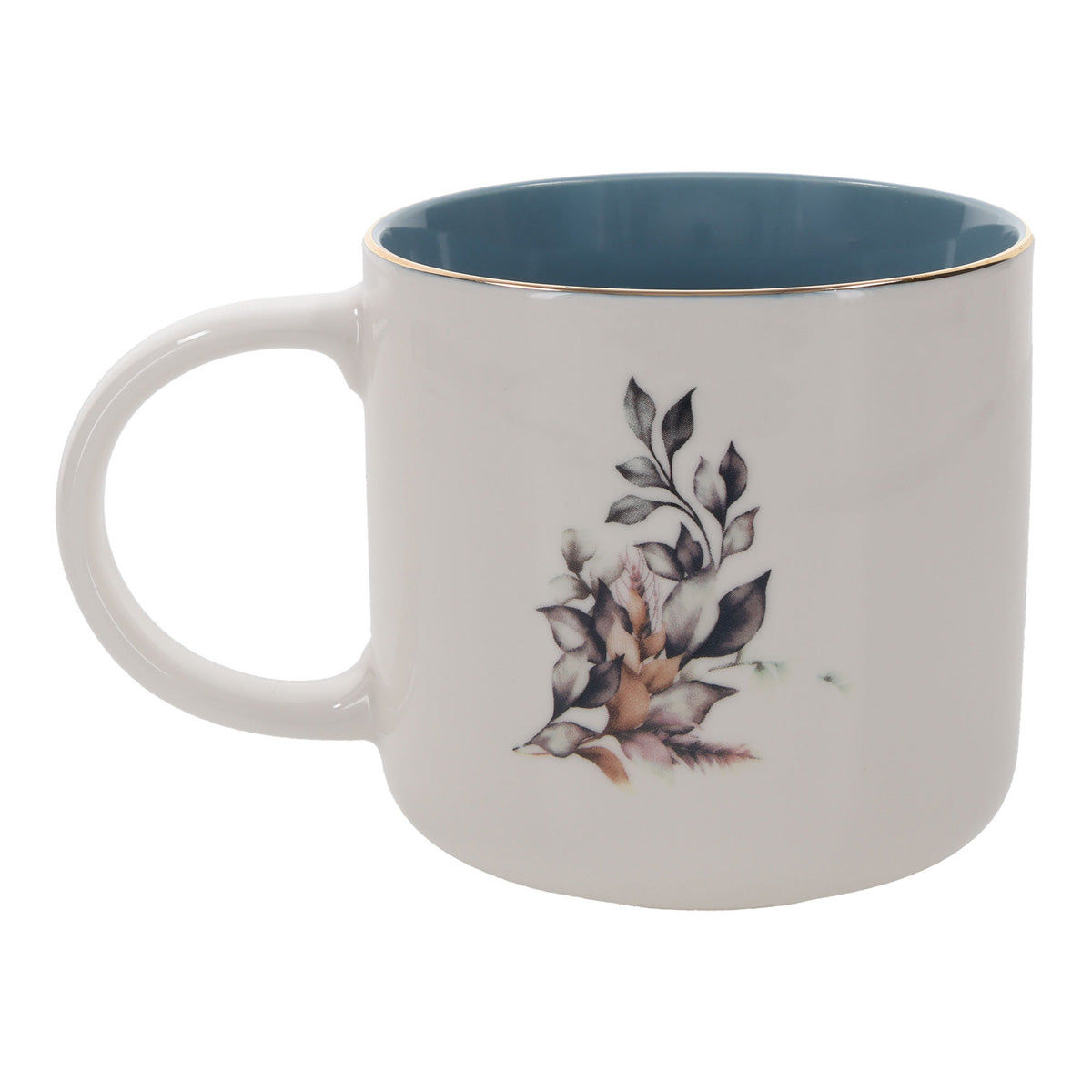 Pray More Worry Less Ceramic Mug with Blue Interior