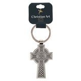 Celtic Cross Metal Keychain