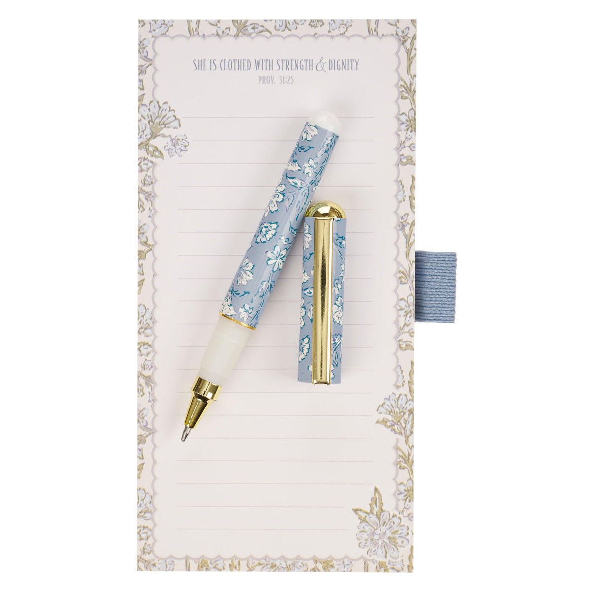 She Is Clothed with Strength and Dignity Magnetic Notepad with Pen