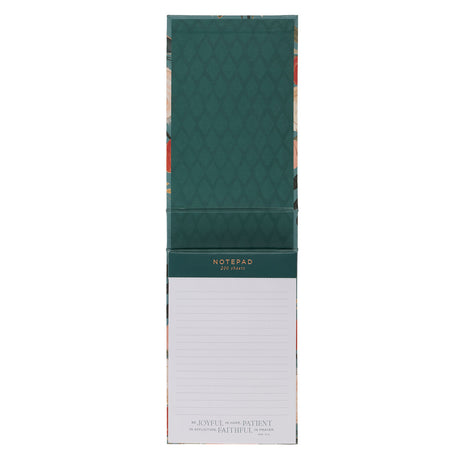 Joyful, Patient, Faithful Floral Hardcover Notepad