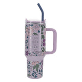Trust in the Lord with All Your Heart Large Stainless Steel Mug with Handle and Straw