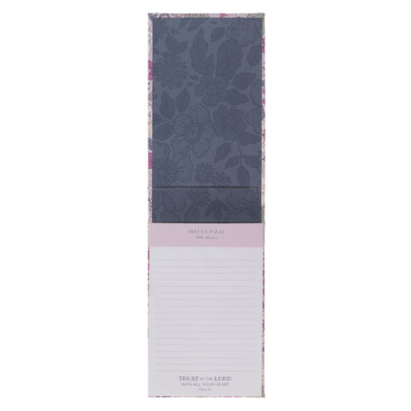 Trust in the Lord with All Your Heart Floral Hardcover Notepad