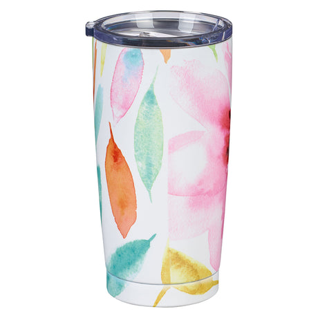 Shine Your Light Pink Daisies Stainless Steel Mug