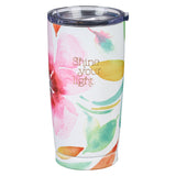 Shine Your Light Pink Daisies Stainless Steel Mug